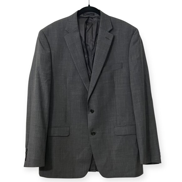 Lauren Ralph Lauren Men's 42L Sport Coat Gray 100% Wool Blazer Jacket Two Button - Picture 1 of 12